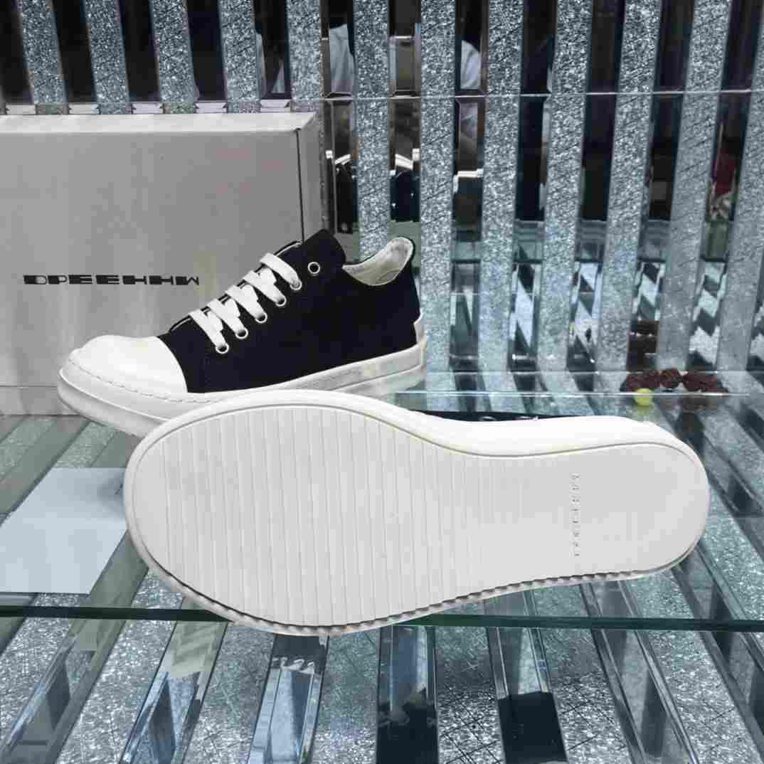 Rick Owens Low-Top Canvas Sneakers - DopestKickz
