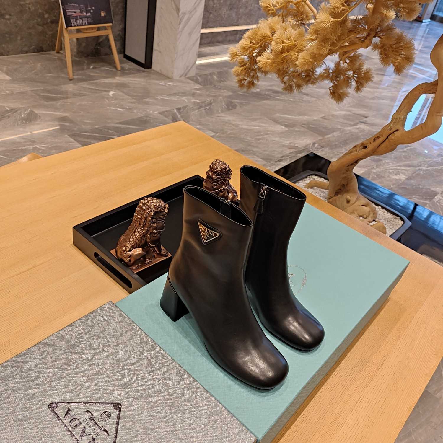 Prada Leather Booties - DopestKickz