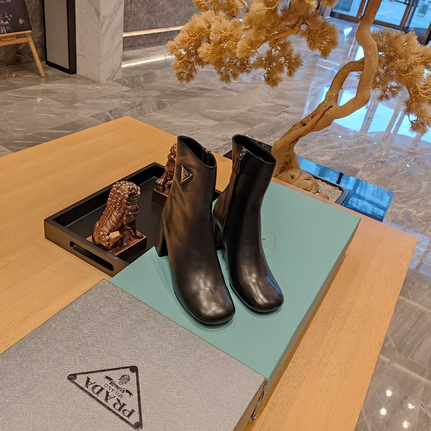 Prada Leather Booties - DopestKickz
