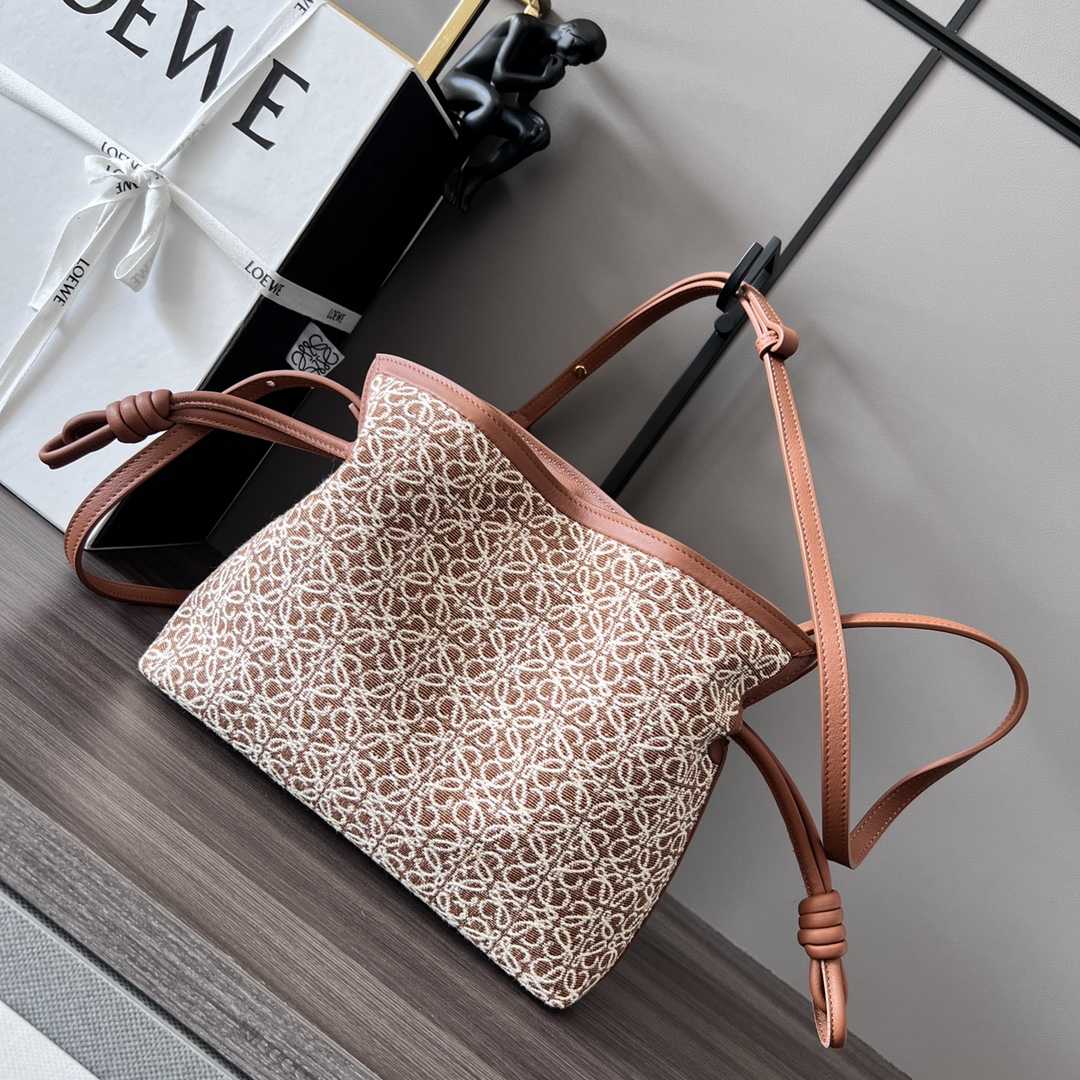 Loewe Mini Flamenco Clutch In Anagram Jacquard And Calfskin(23-18-9CM) - DopestKickz