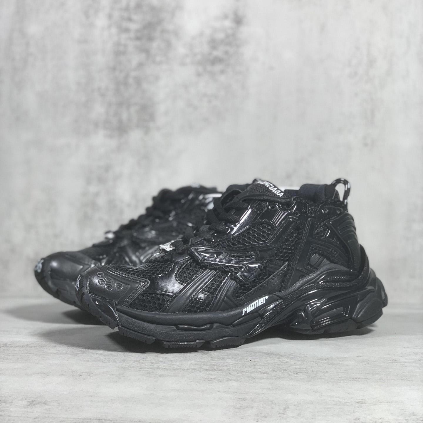 Balenciaga Runner Sneaker In Black - DopestKickz