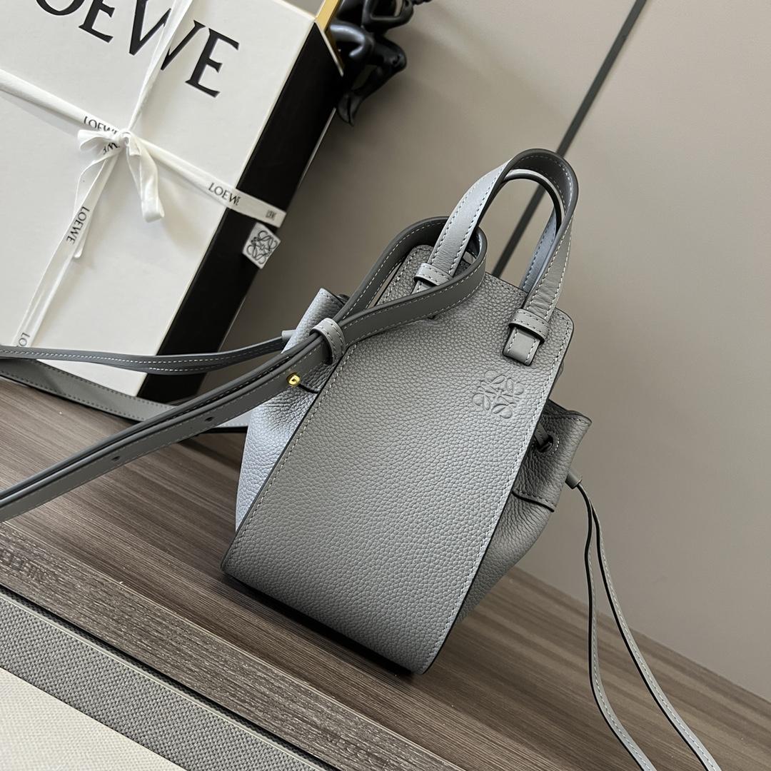 Loewe Mini Hammock drawstring in soft grained calfskin - DopestKickz
