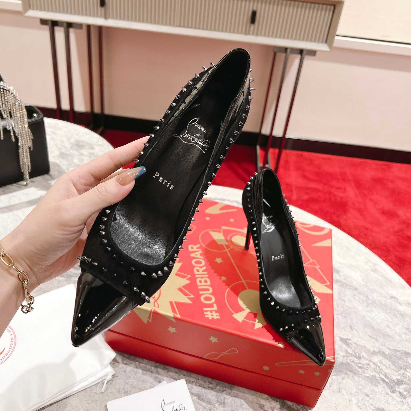 Christian Louboutin Duvette Spikes Pump   100mm - DopestKickz