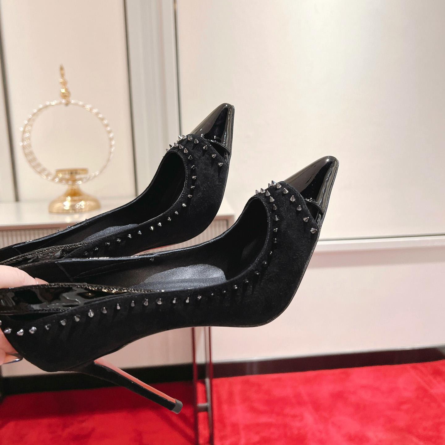 Christian Louboutin Duvette Spikes Pump   100mm - DopestKickz