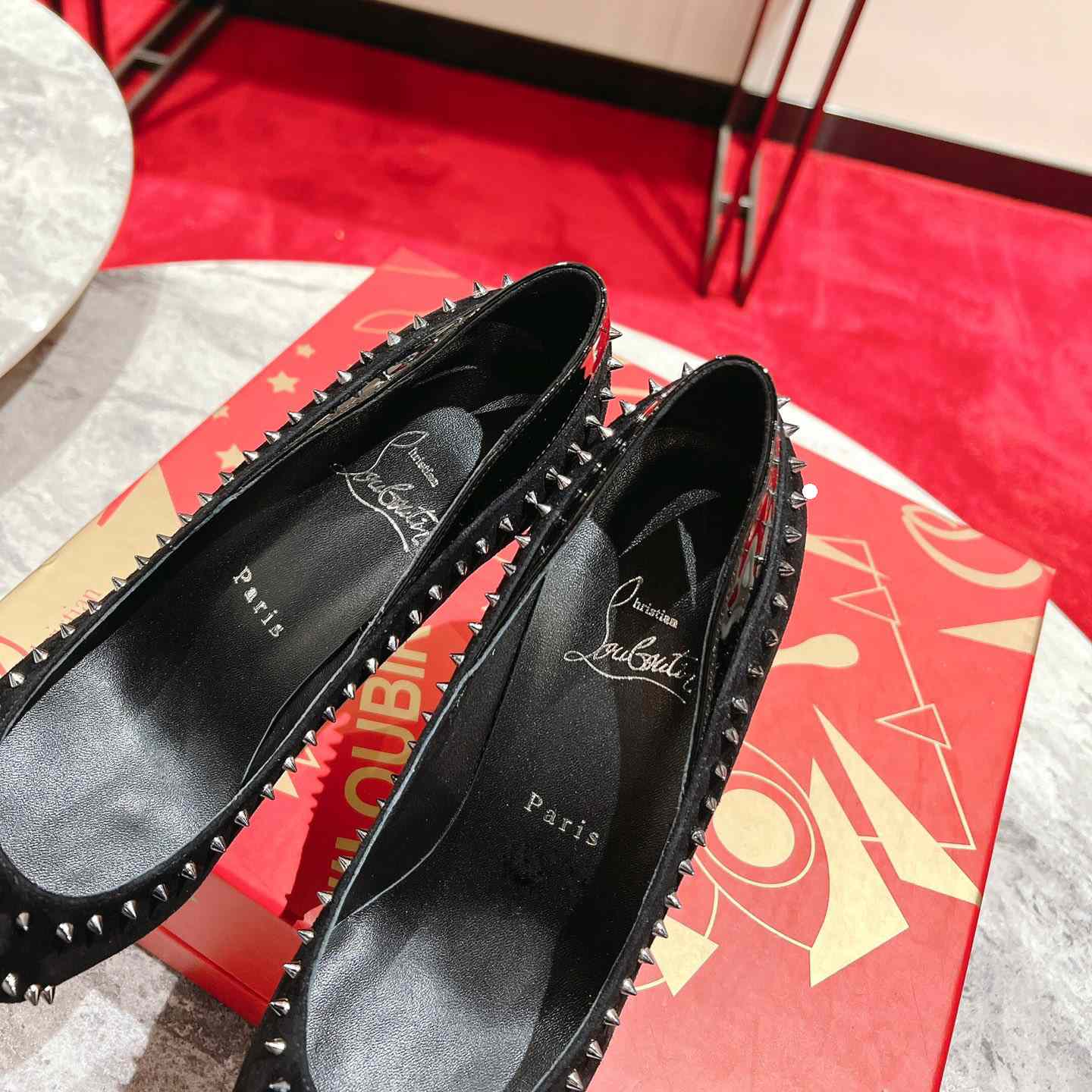 Christian Louboutin Duvette Spikes Pump   100mm - DopestKickz