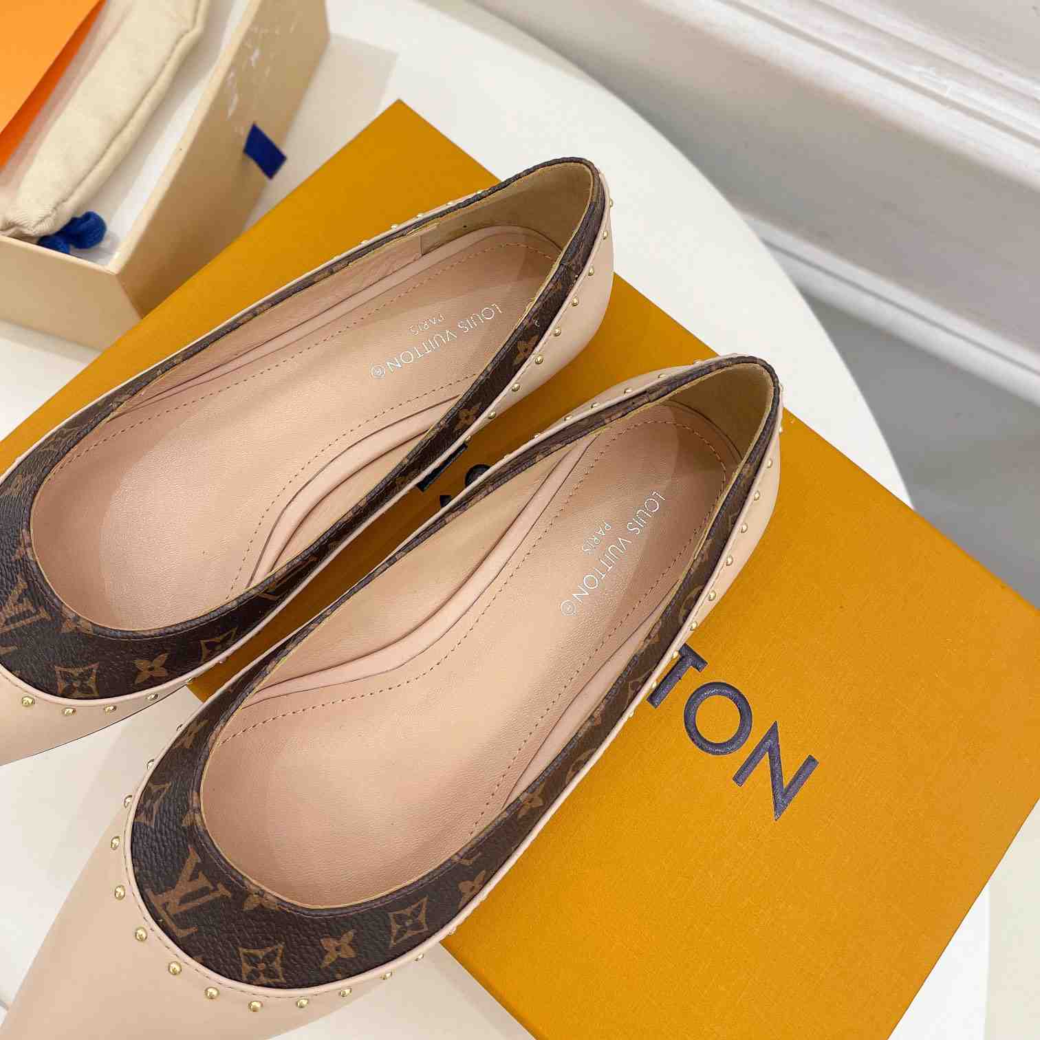 Louis Vuitton Signature Flat Ballerina    - DopestKickz