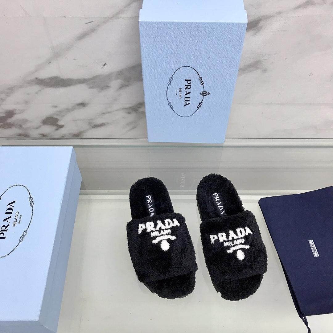 Prada Terry Cloth Slides - DopestKickz