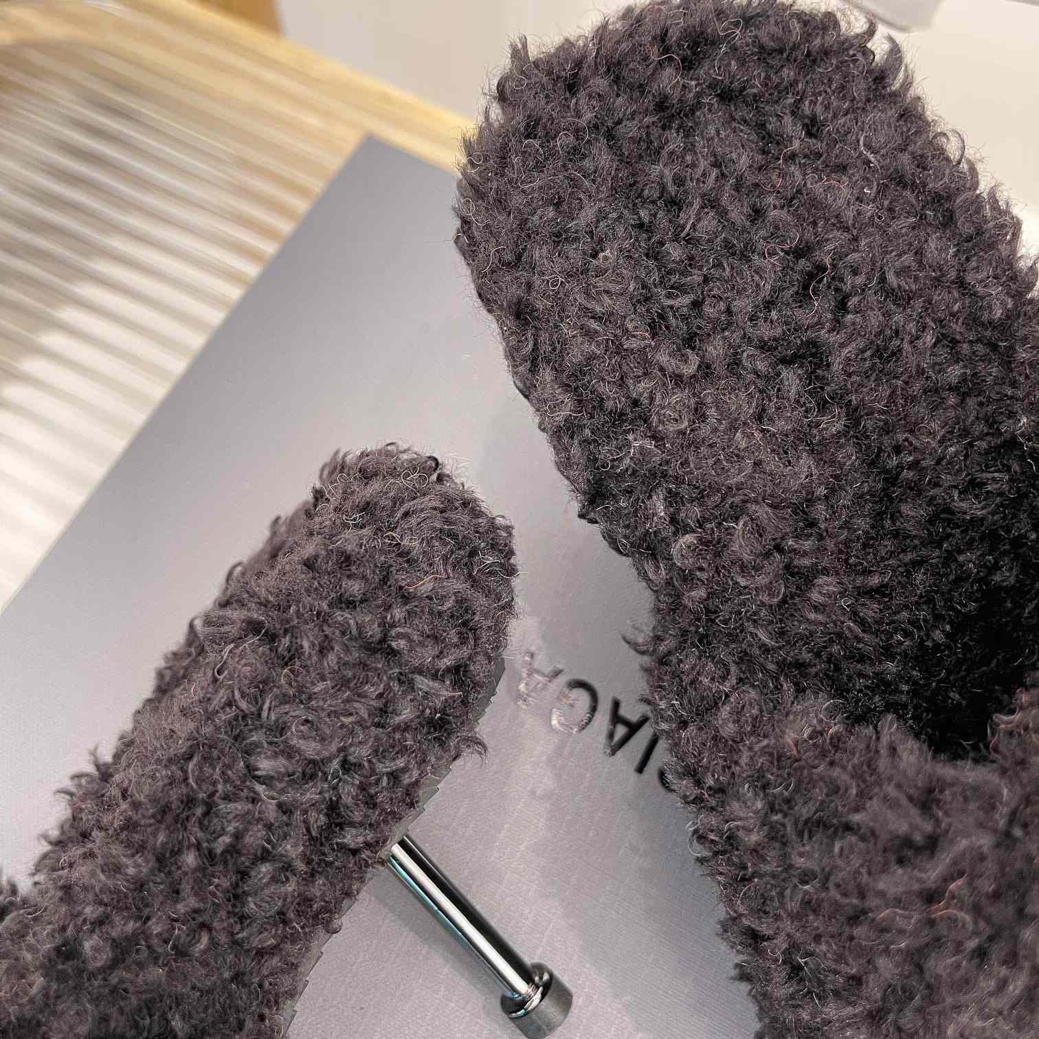 Balenciaga Furry Sandals - DopestKickz