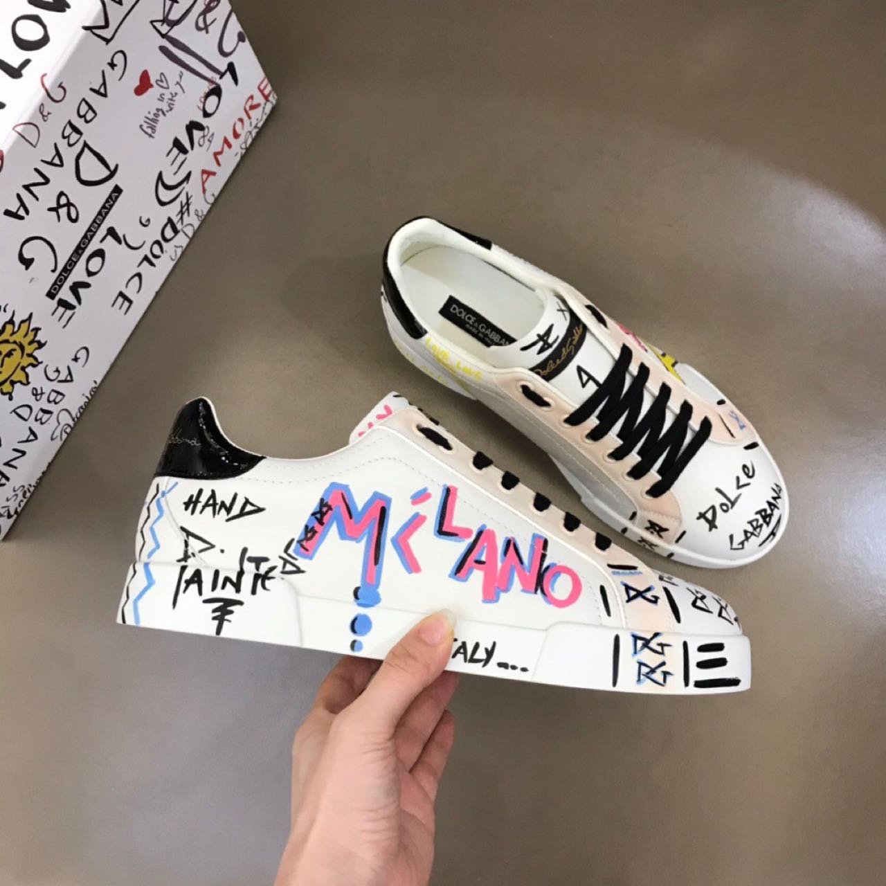 Dolce & Gabbana Limited Edition Portofino Sneakers - DopestKickz