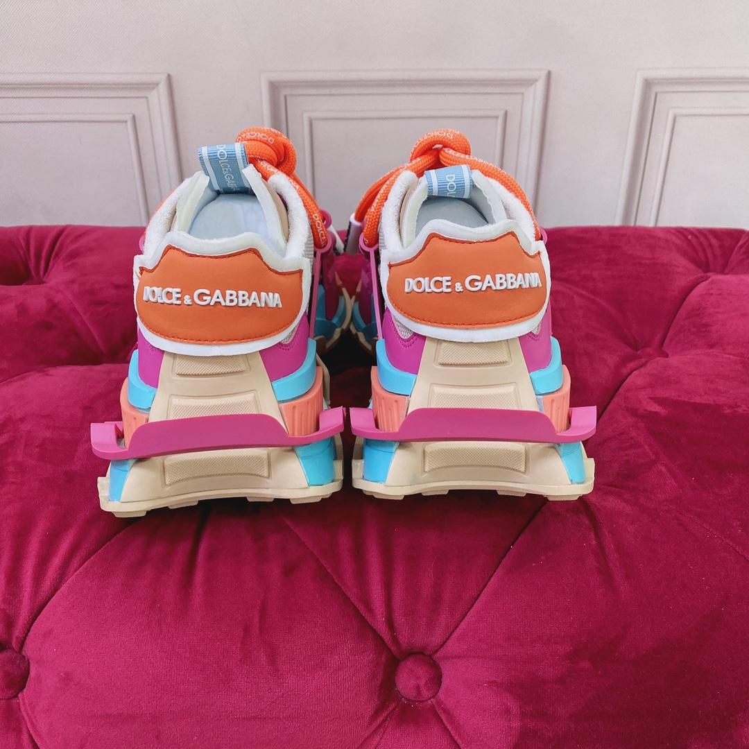 Dolce & Gabbana Mixed-Material Space Sneakers - DopestKickz
