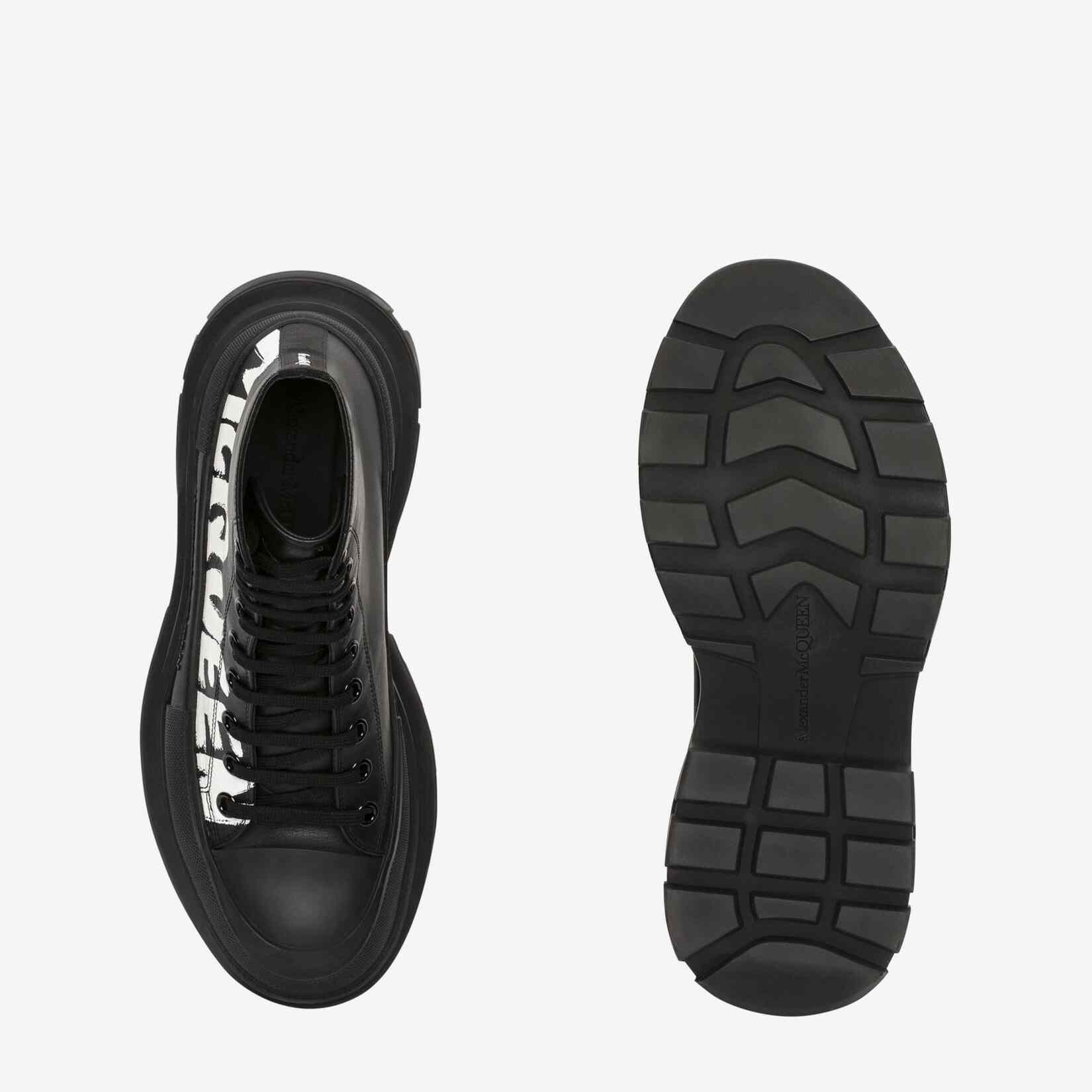 Alexander Mqueen Tread Slick Boot In Black/White - DopestKickz