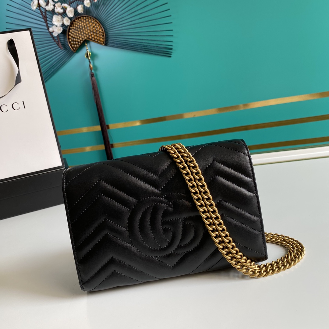 Gucci Leather Shoulder Bag(20-13-6cm)   474575 - DopestKickz