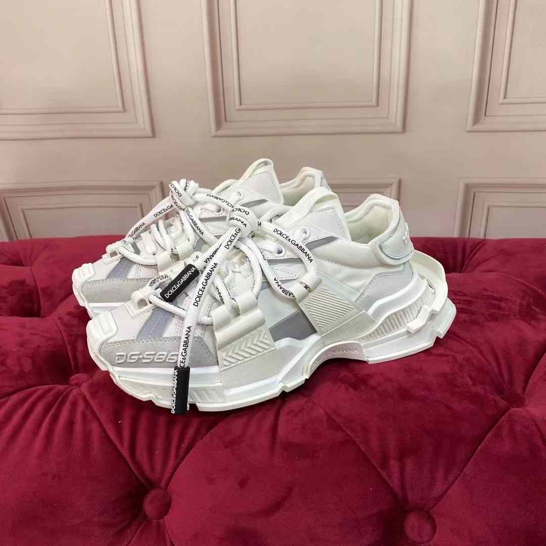 Dolce & Gabbana Mixed-Material Space Sneakers - DopestKickz