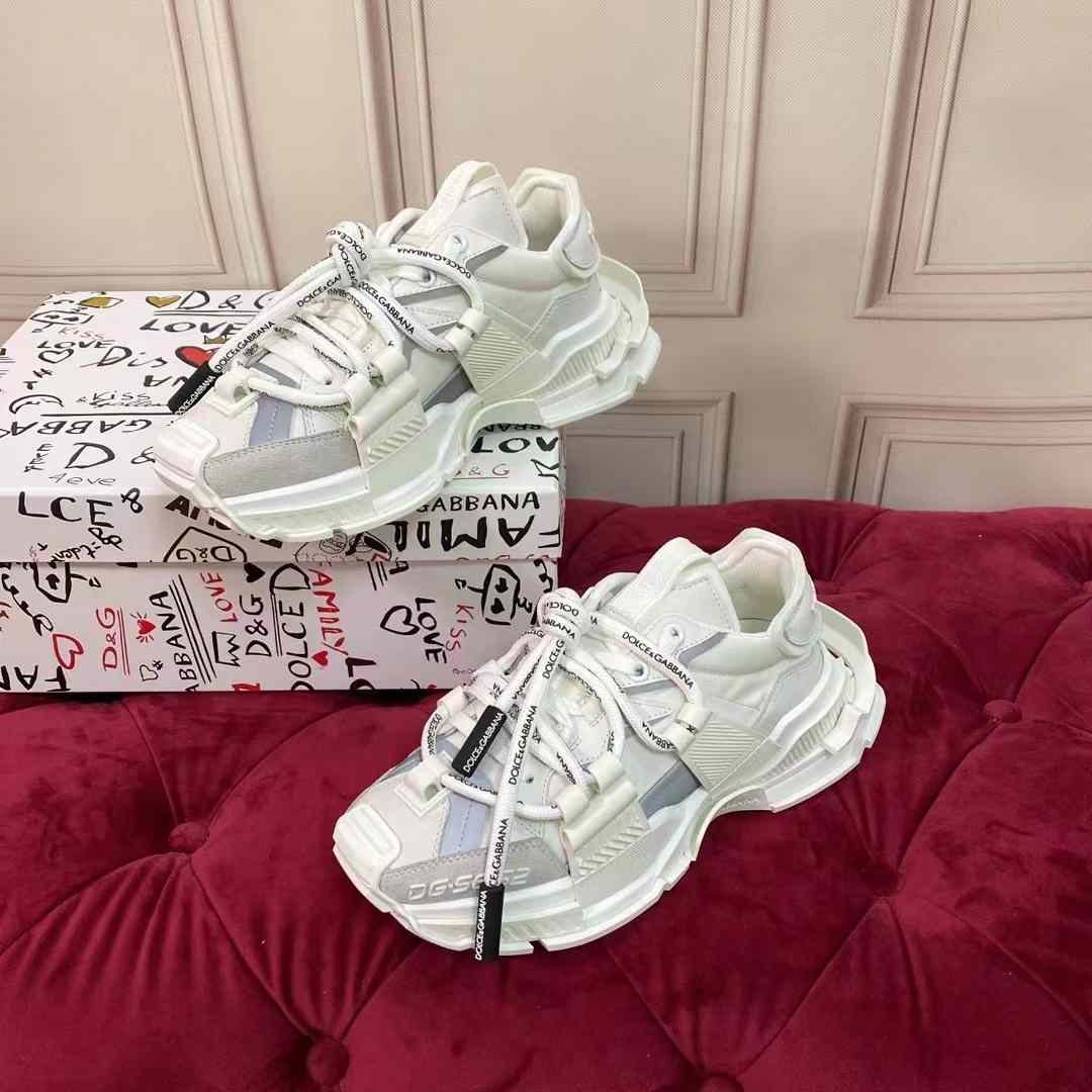 Dolce & Gabbana Mixed-Material Space Sneakers - DopestKickz