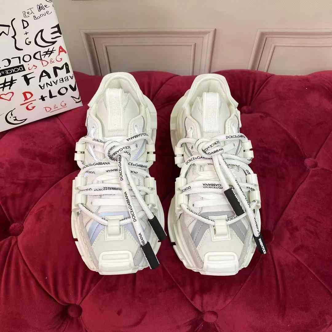 Dolce & Gabbana Mixed-Material Space Sneakers - DopestKickz
