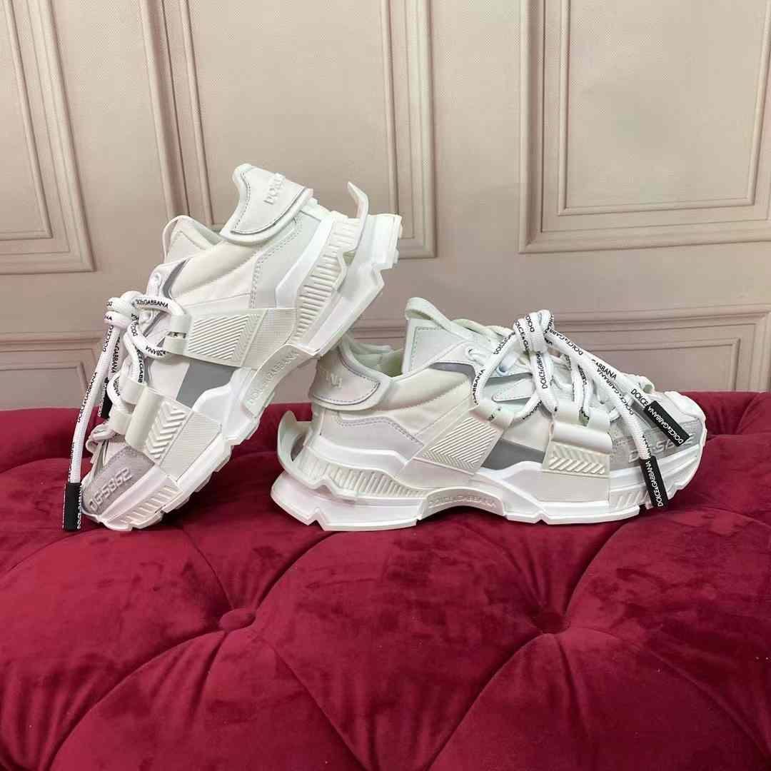 Dolce & Gabbana Mixed-Material Space Sneakers - DopestKickz