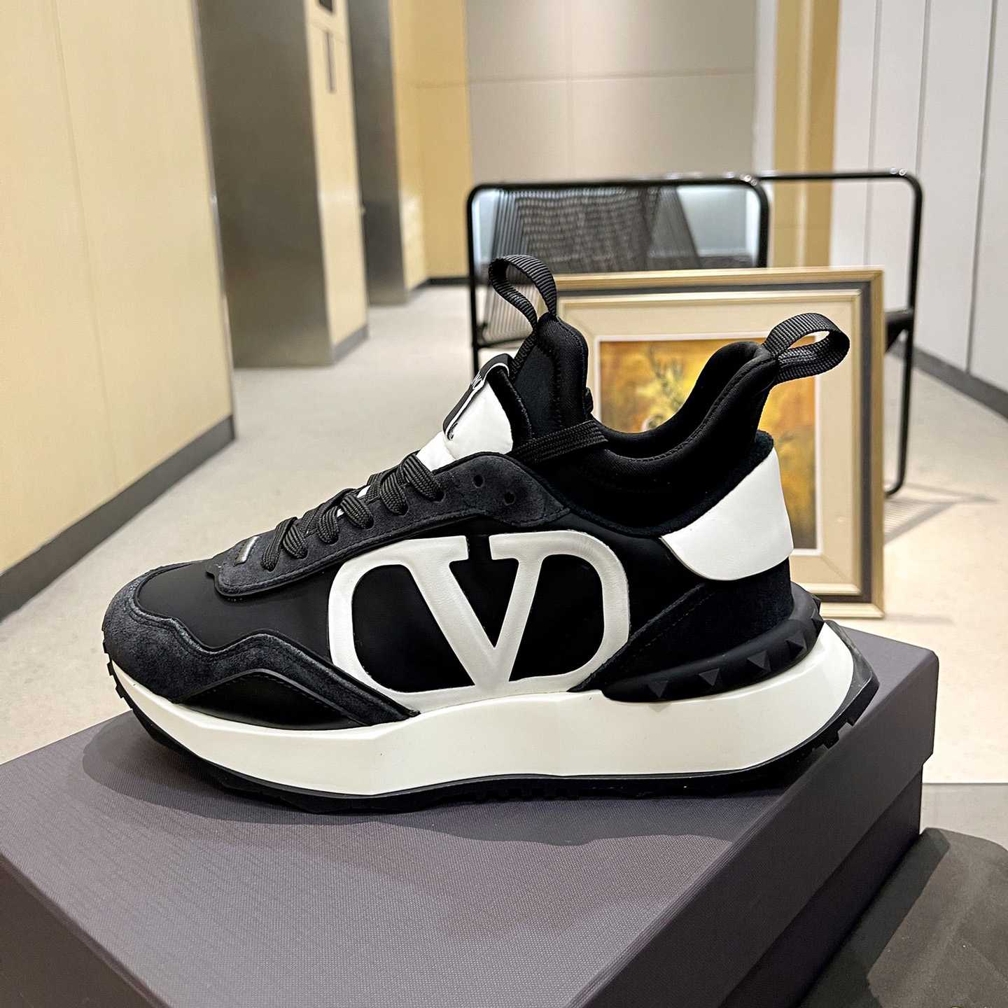 Valenti Netrunner Fabric And Suede Sneaker - DopestKickz