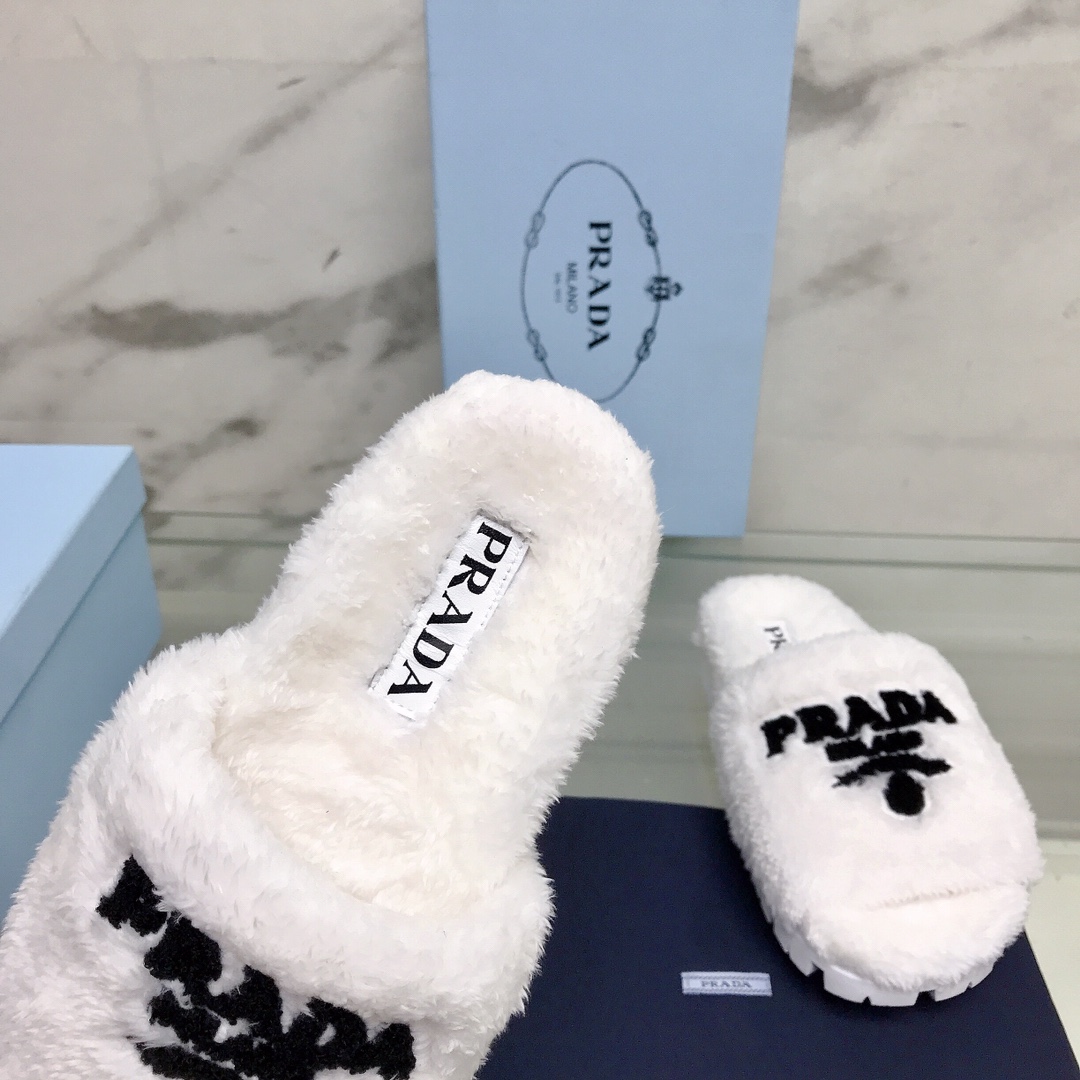 Prada Terry Cloth Slides - DopestKickz