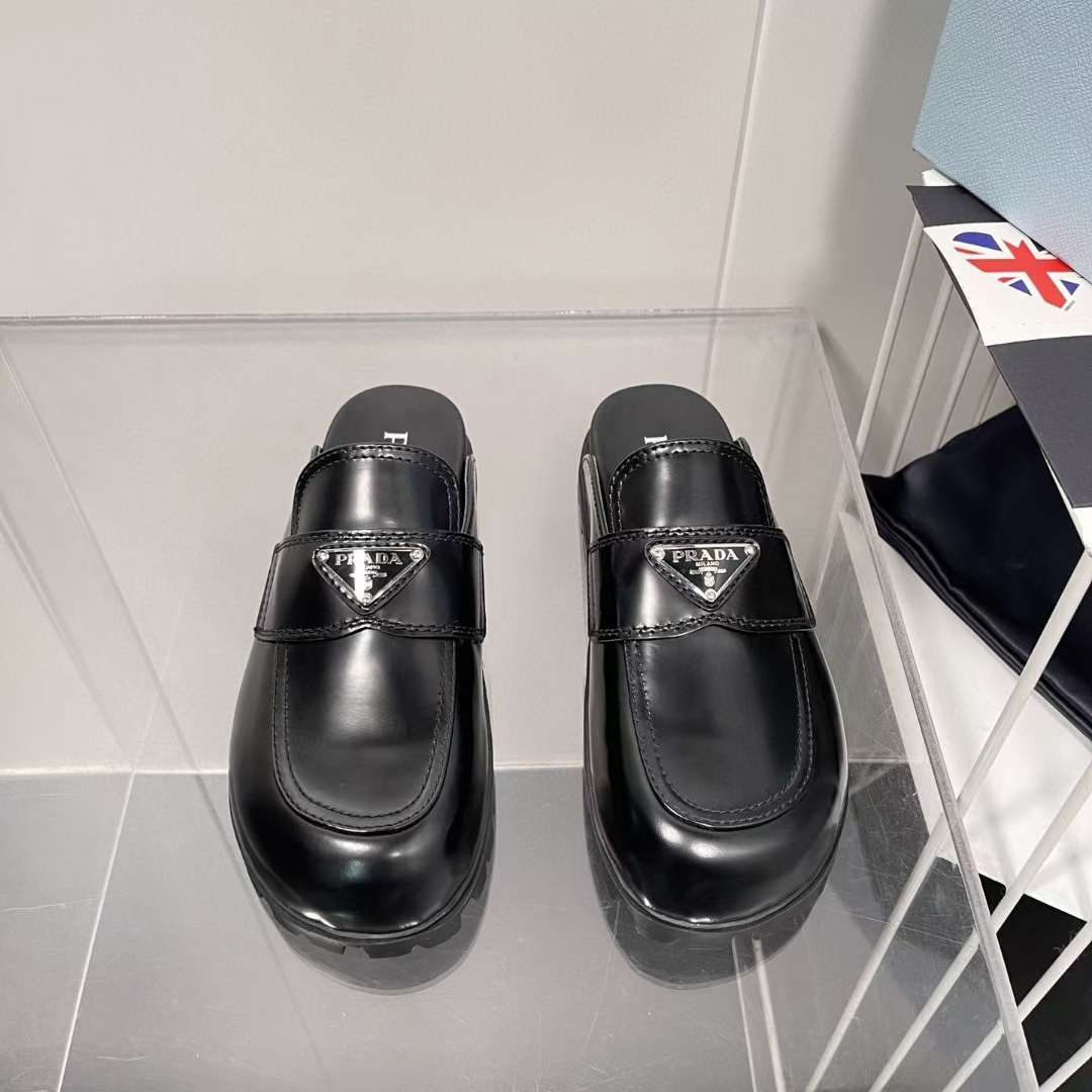 Prada Leather Sabots - DopestKickz