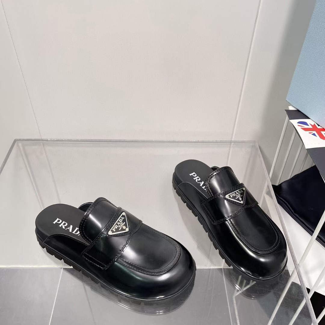 Prada Leather Sabots - DopestKickz