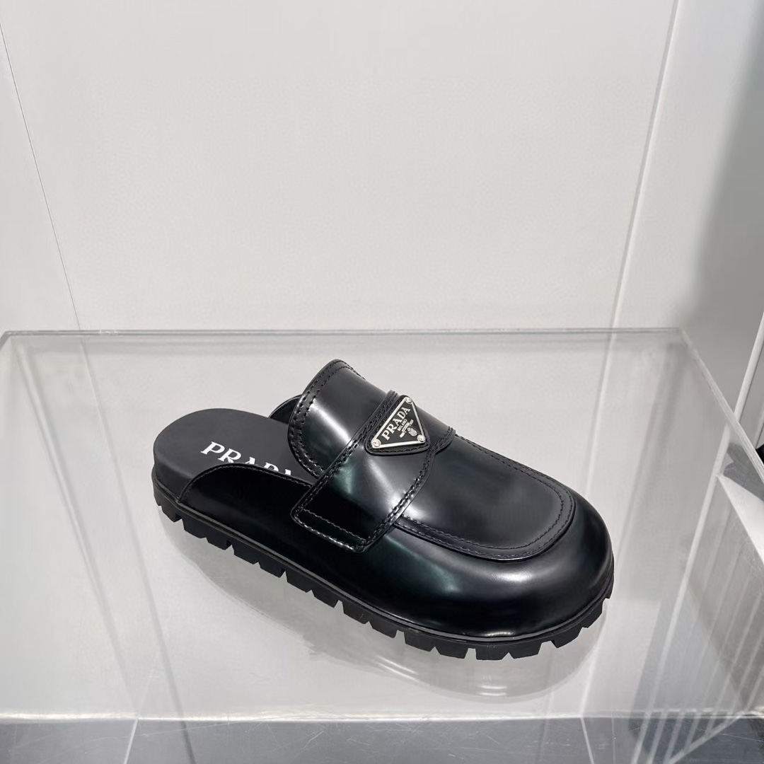 Prada Leather Sabots - DopestKickz