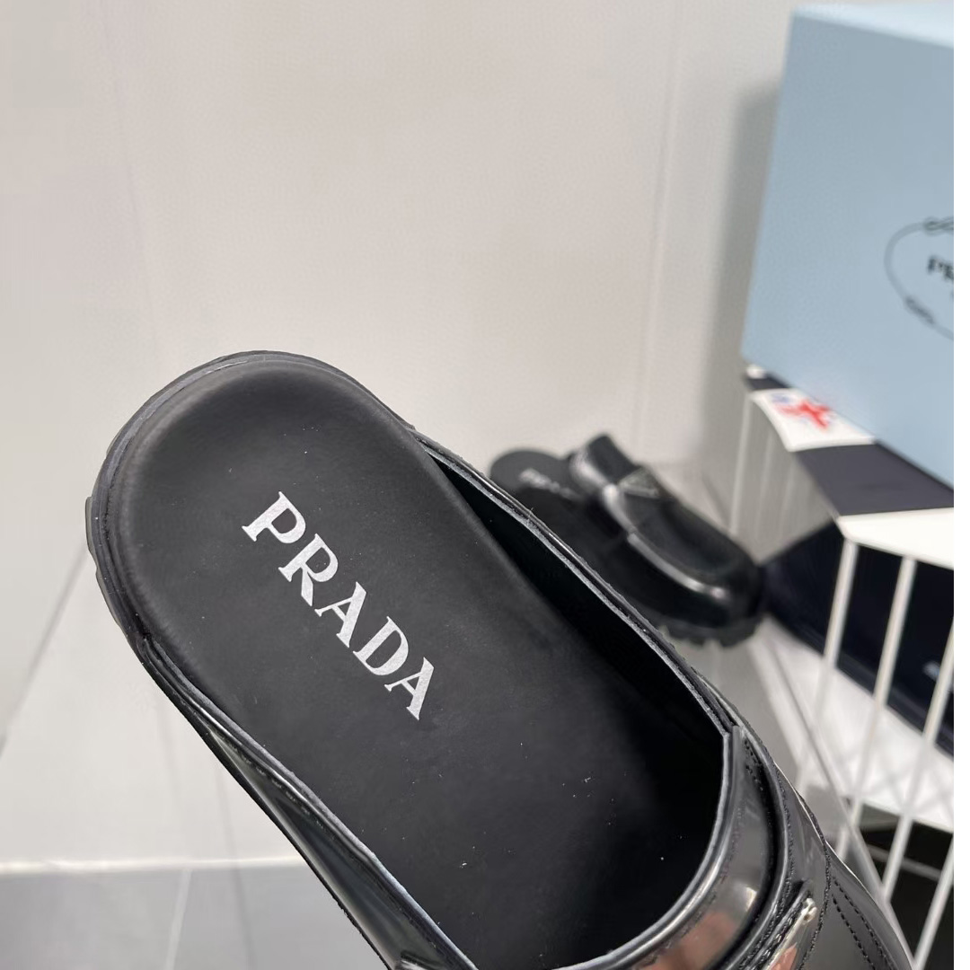 Prada Leather Sabots - DopestKickz