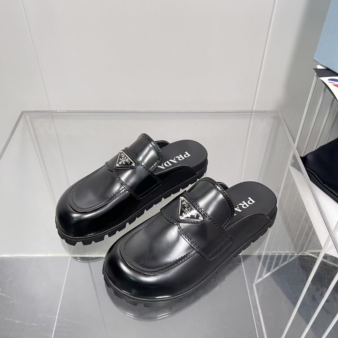 Prada Leather Sabots - DopestKickz