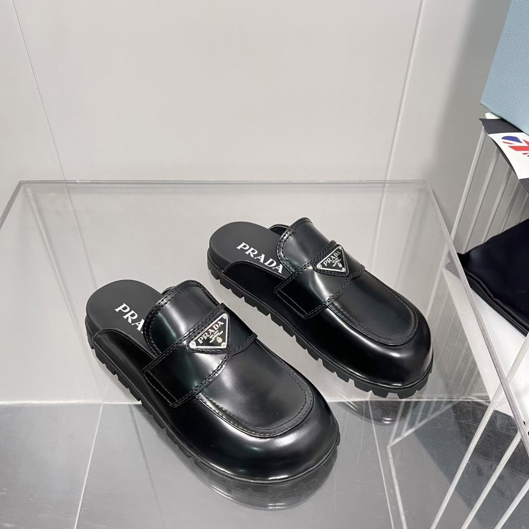 Prada Leather Sabots - DopestKickz