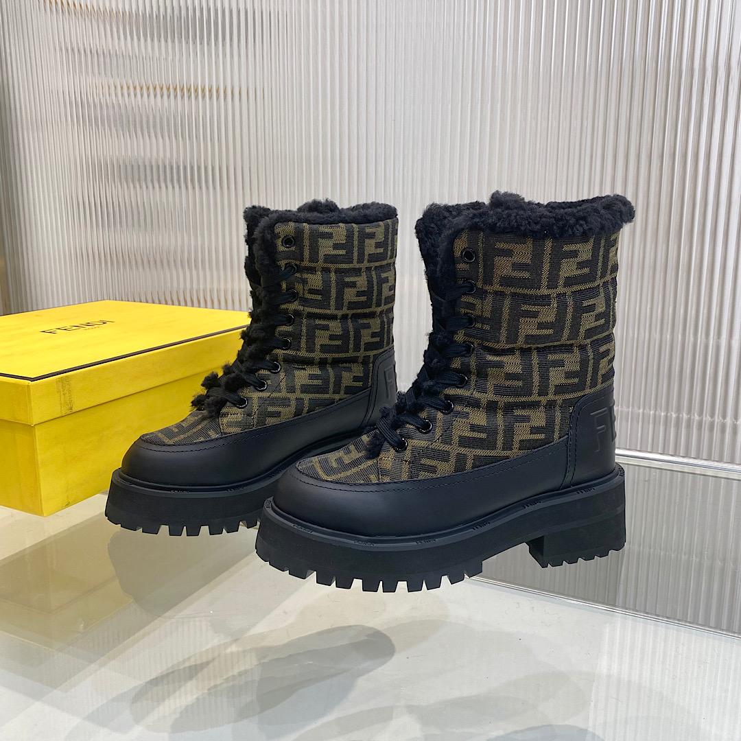 Fendi Signature Biker Boots - DopestKickz