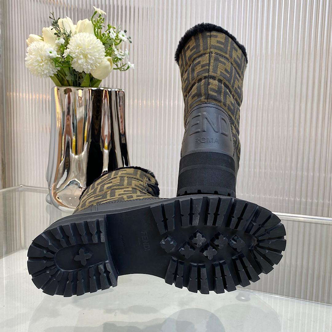 Fendi Signature Biker Boots - DopestKickz