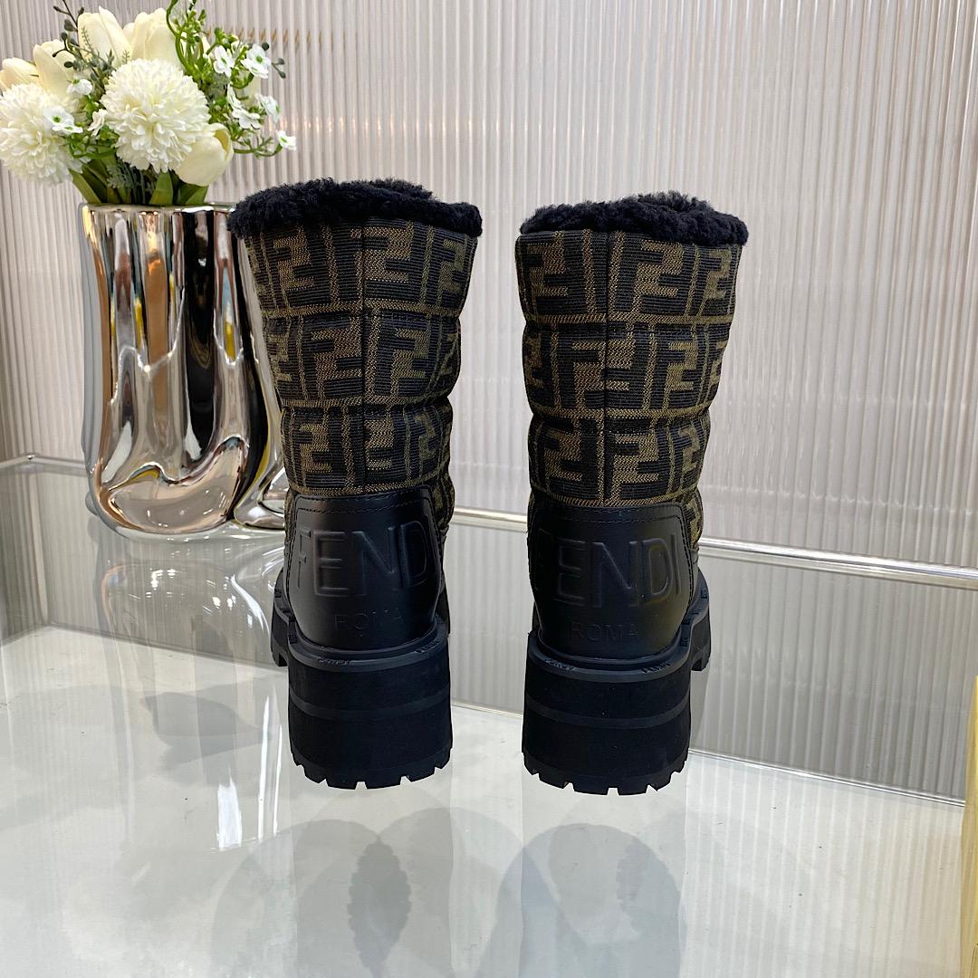 Fendi Signature Biker Boots - DopestKickz