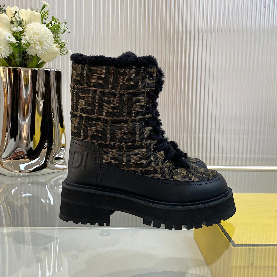Fendi Signature Biker Boots - DopestKickz