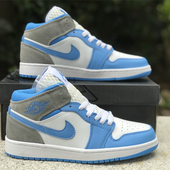 Air Jordan 1 Mid “University Blue” Sneaker    DX9276-100 - DopestKickz