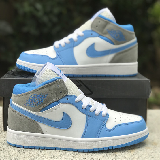 Air Jordan 1 Mid “University Blue” Sneaker    DX9276-100 - DopestKickz