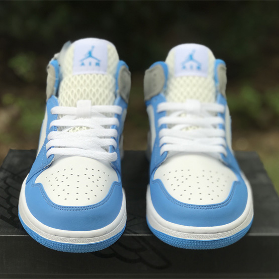 Air Jordan 1 Mid “University Blue” Sneaker    DX9276-100 - DopestKickz