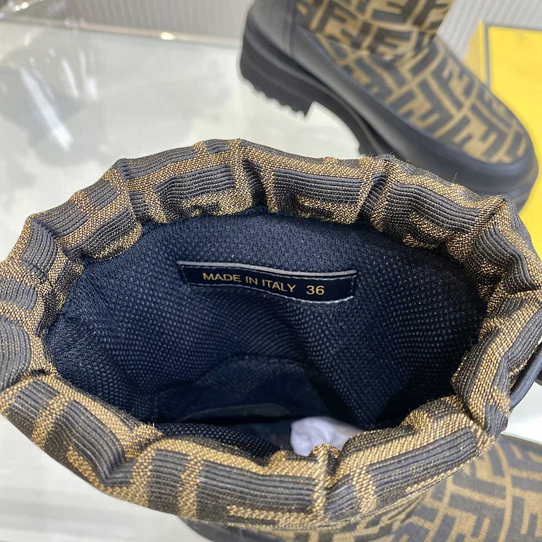 Fendi FF Logo Boots - DopestKickz