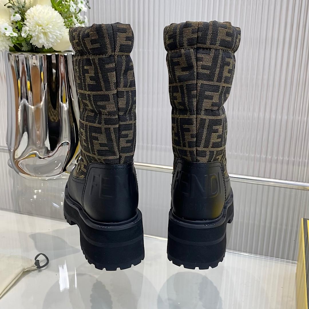 Fendi FF Logo Boots - DopestKickz
