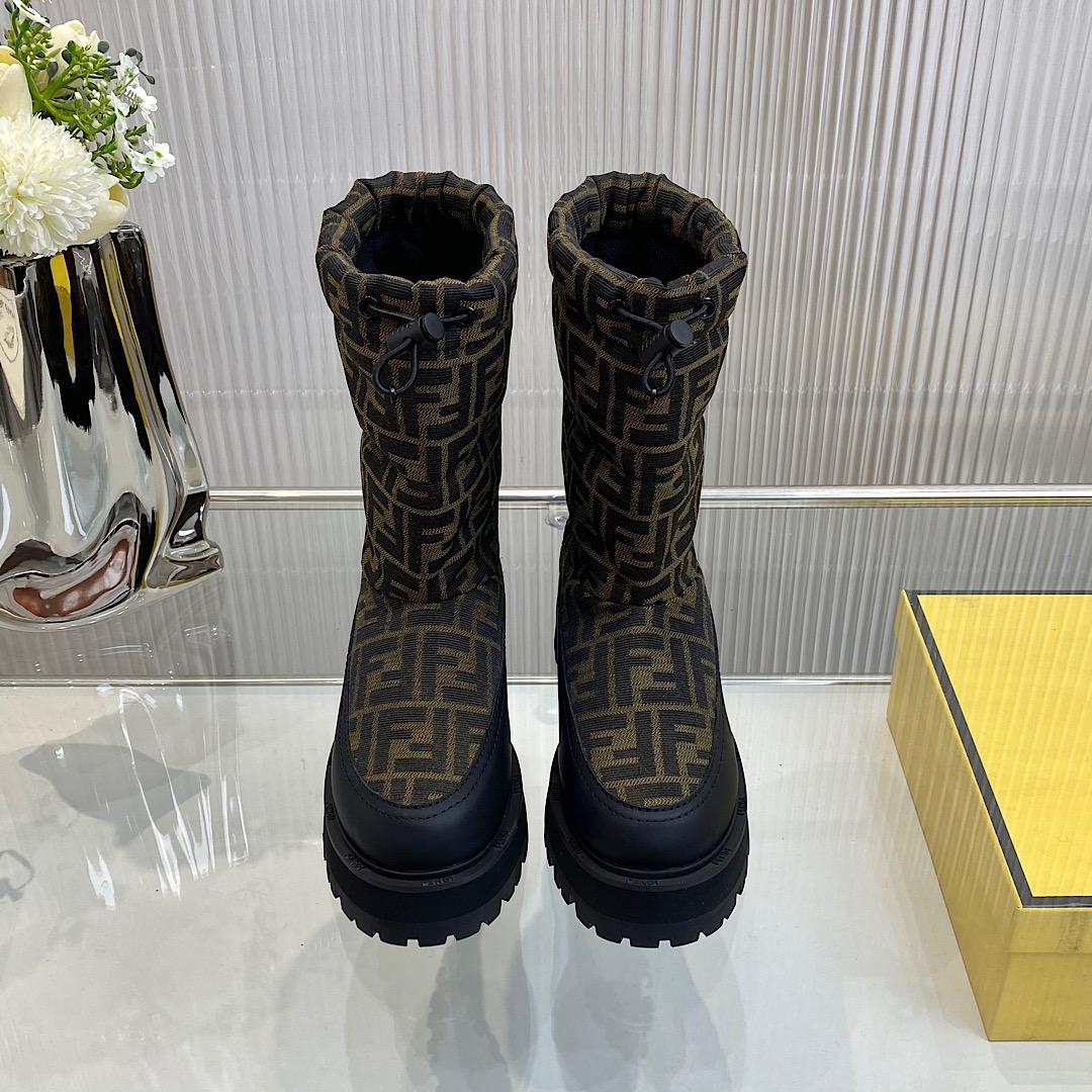 Fendi FF Logo Boots - DopestKickz
