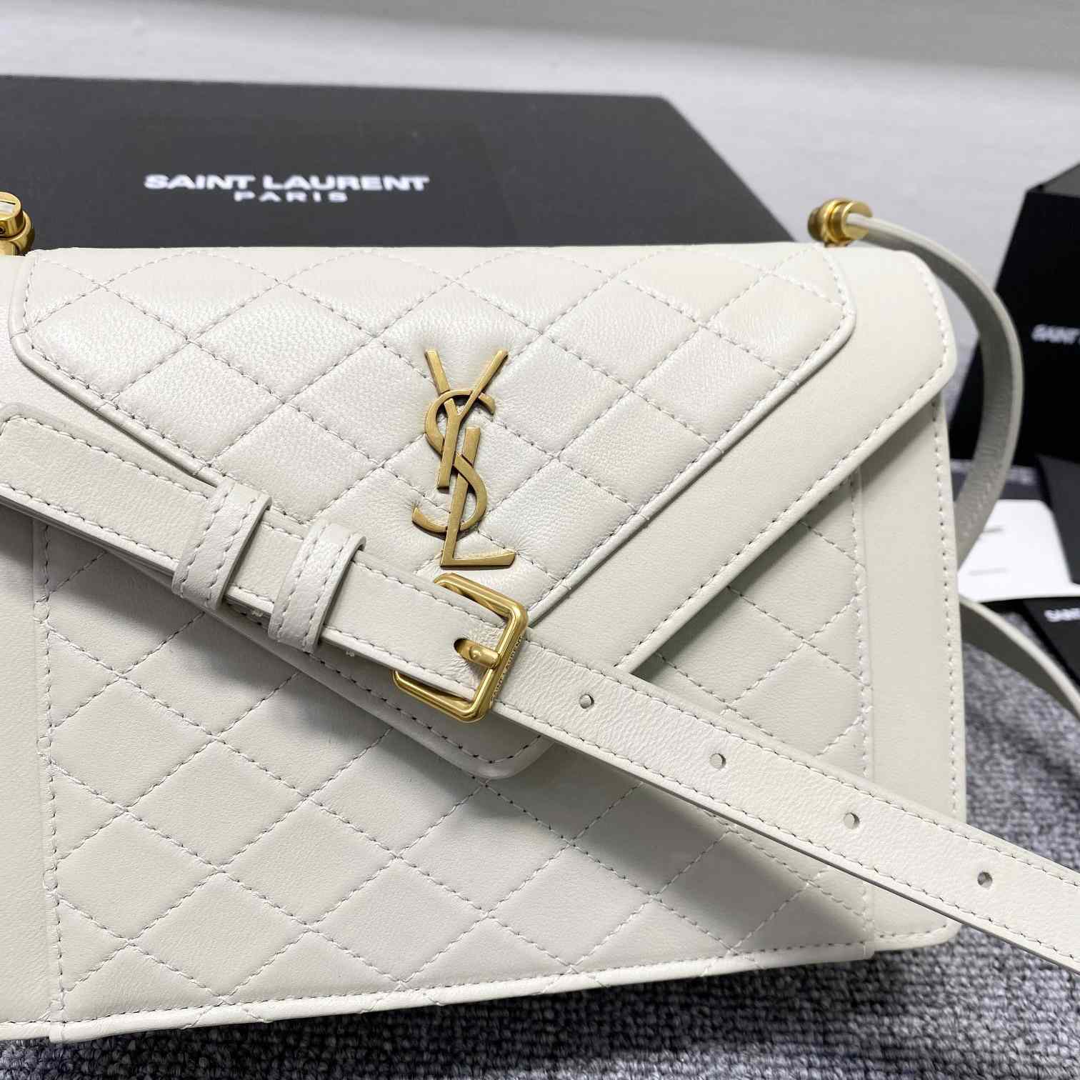 Saint Laurent Gaby Mini Satchel In Quilted Lambskin - DopestKickz