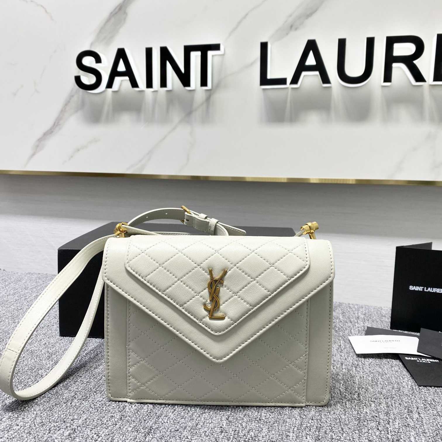 Saint Laurent Gaby Mini Satchel In Quilted Lambskin - DopestKickz