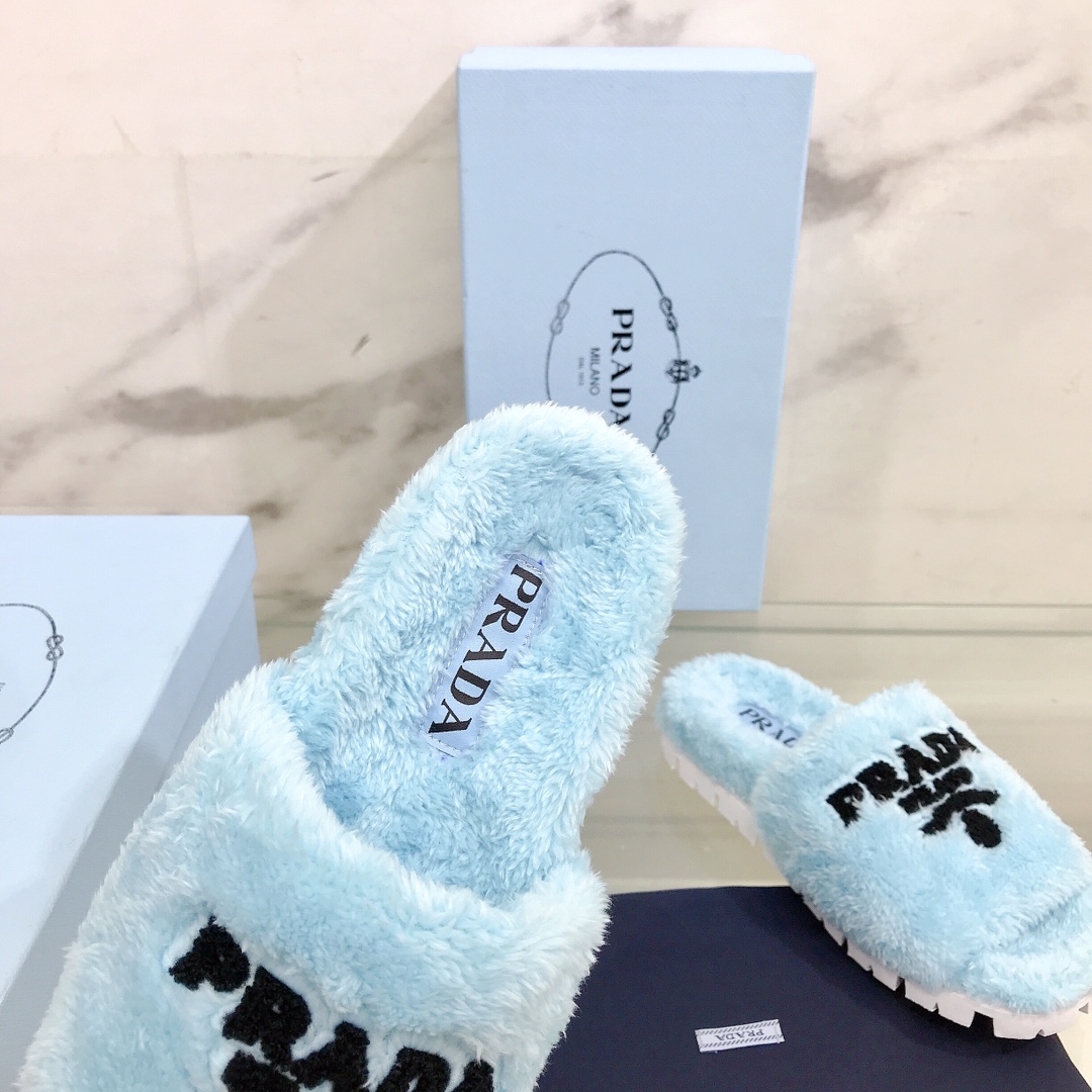 Prada Terry Cloth Slides - DopestKickz