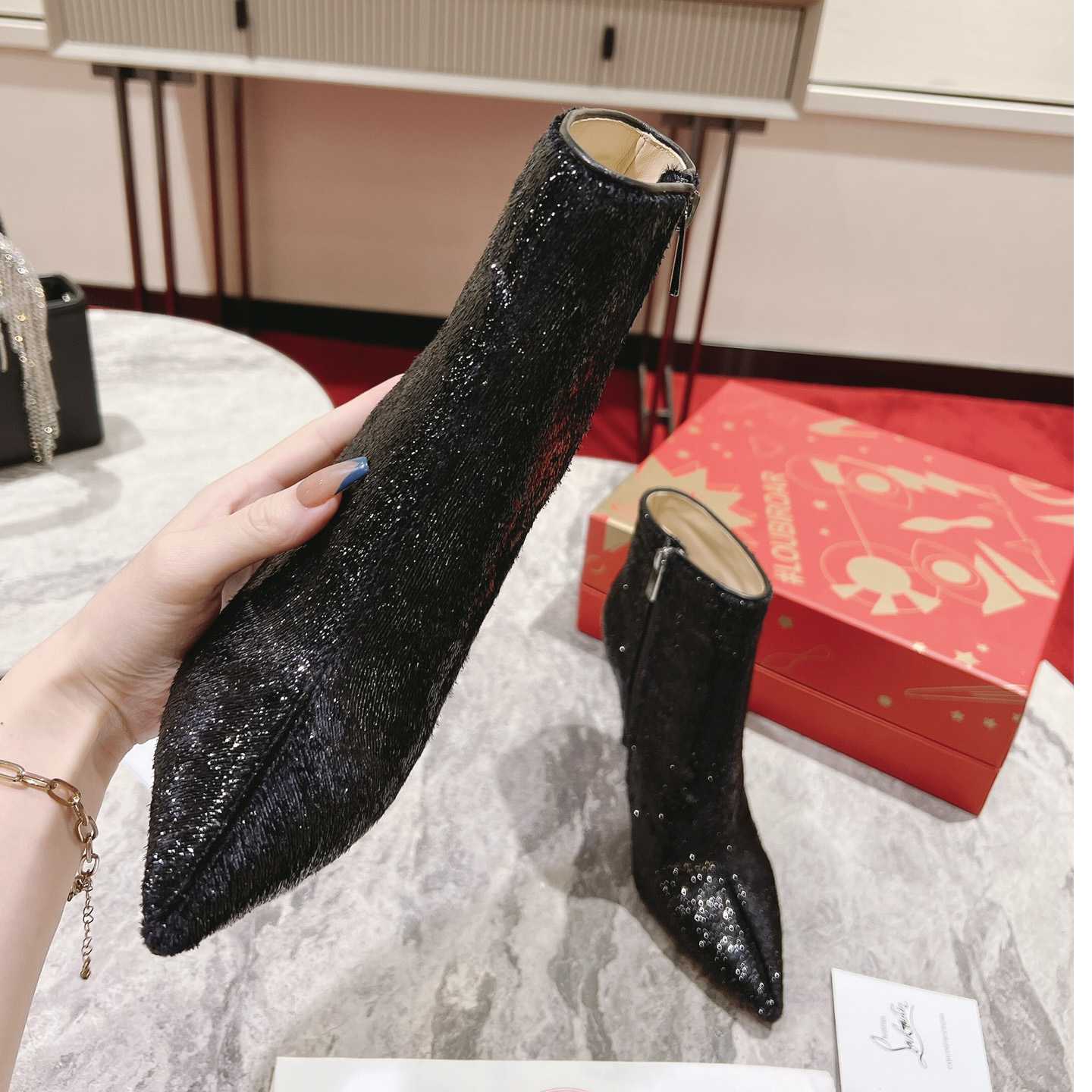 Christian Louboutin So Kate Booty Ankle Boot   100mm - DopestKickz