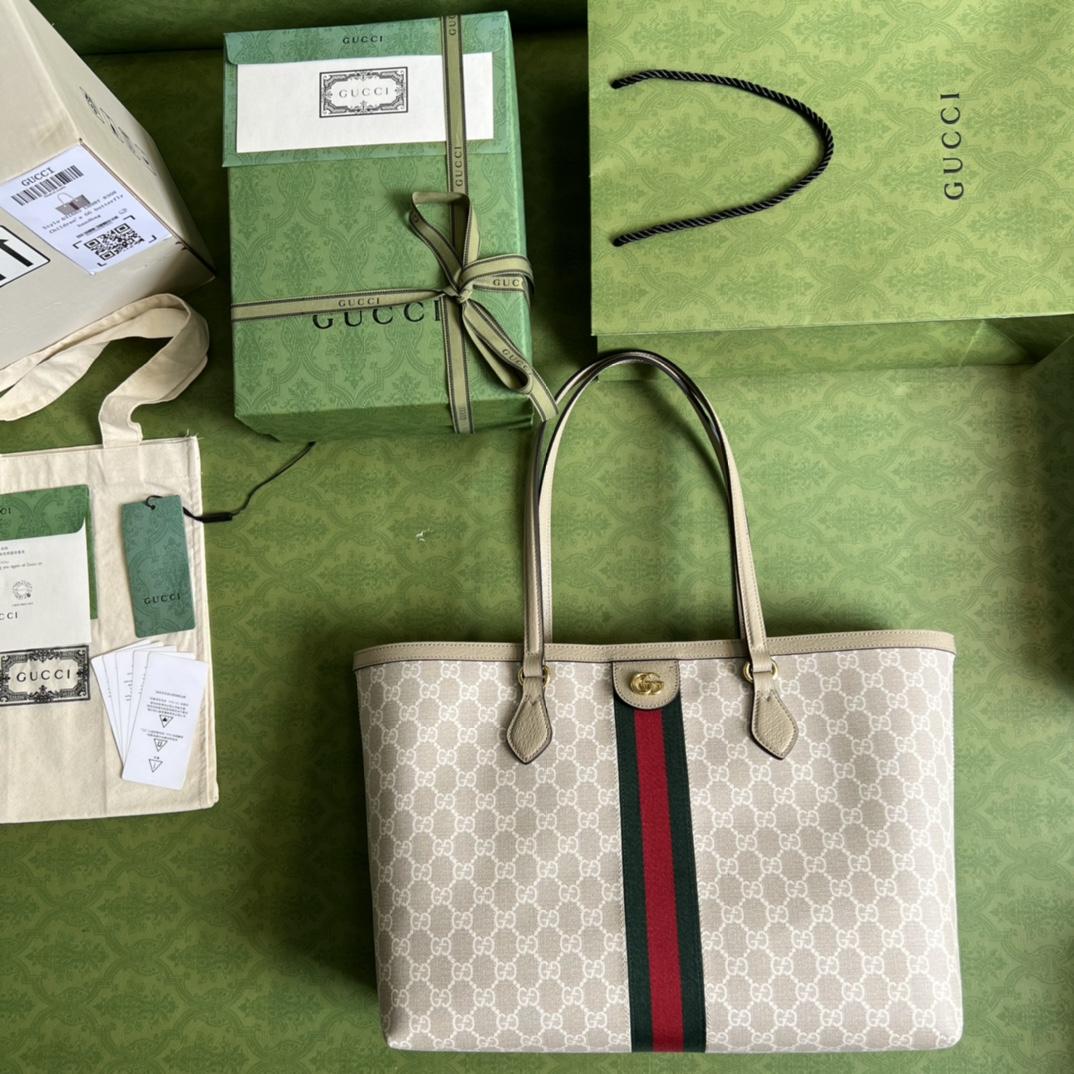 Gucci Ophidia GG Medium Tote(38-28-14cm) - DopestKickz