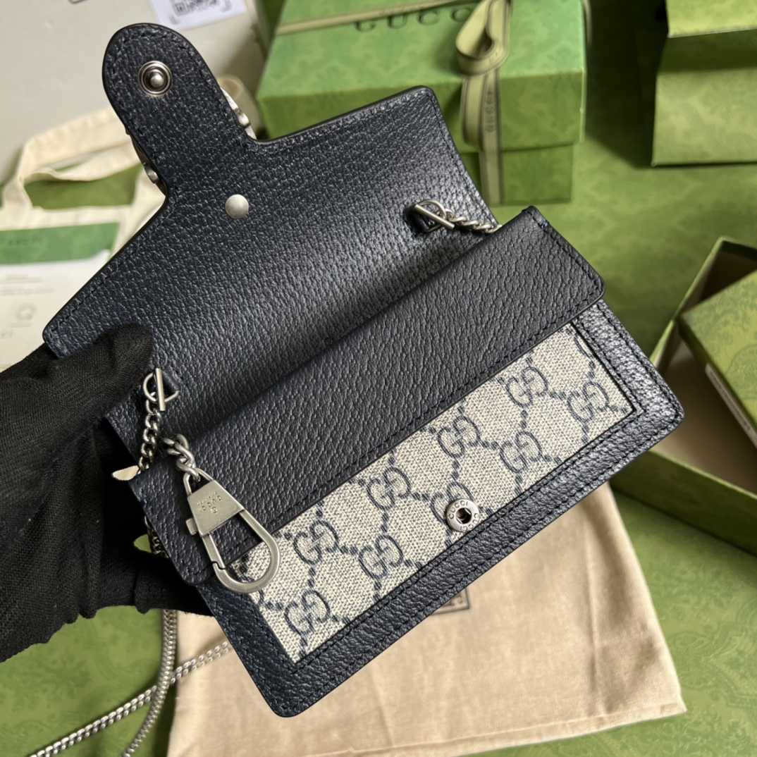 Gucci Dionysus Leather Super Mini Bag(16.5-10-4.5cm)    - DopestKickz