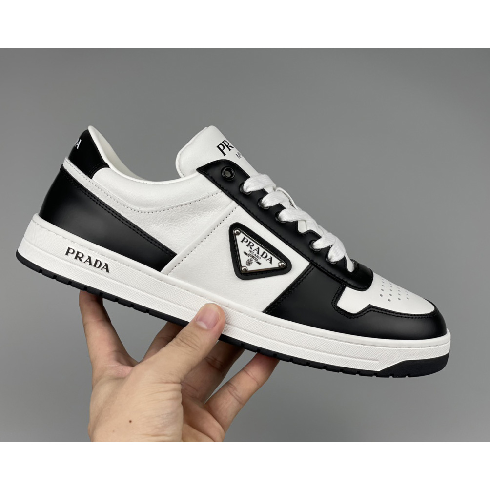 Prada Downtown Leather Sneakers - DopestKickz