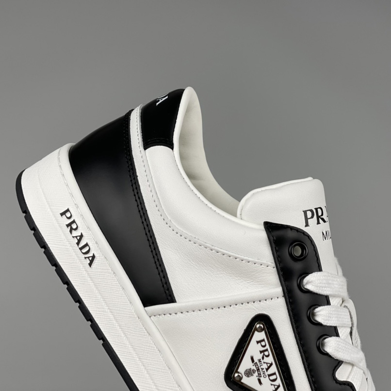 Prada Downtown Leather Sneakers - DopestKickz