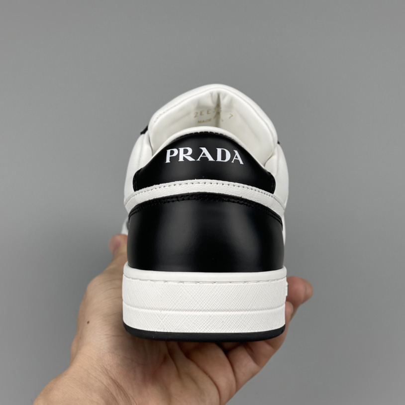 Prada Downtown Leather Sneakers - DopestKickz