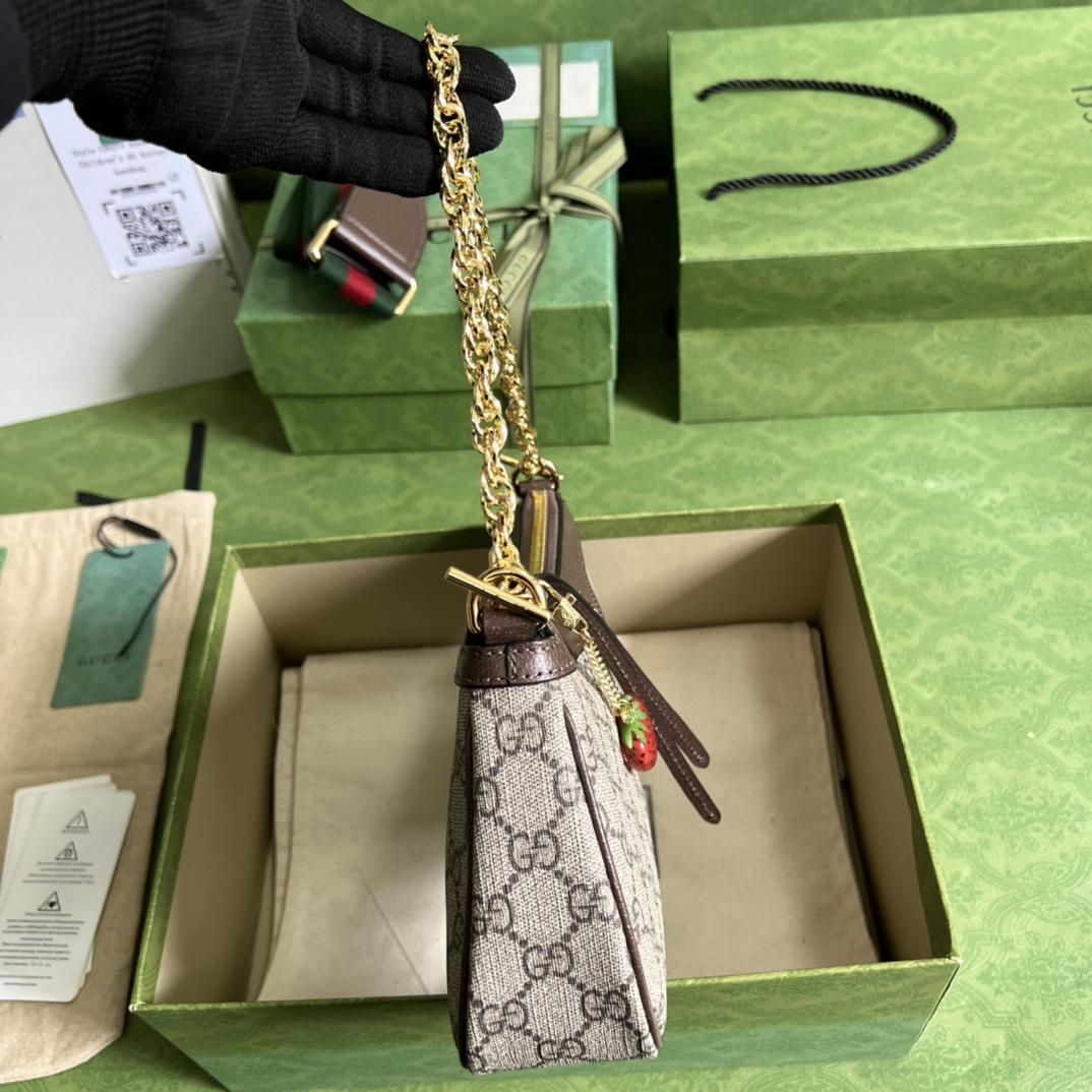 Gucci Ophidia GG Small Handbag(25*15.5*6cm)    - DopestKickz