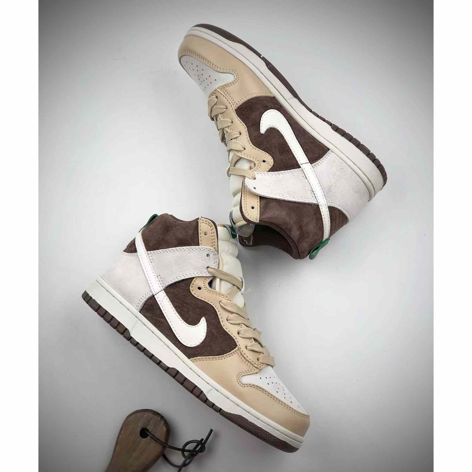 Nike Dunk High "Light Chocolate"Sneakers       DH5348-100 - DopestKickz