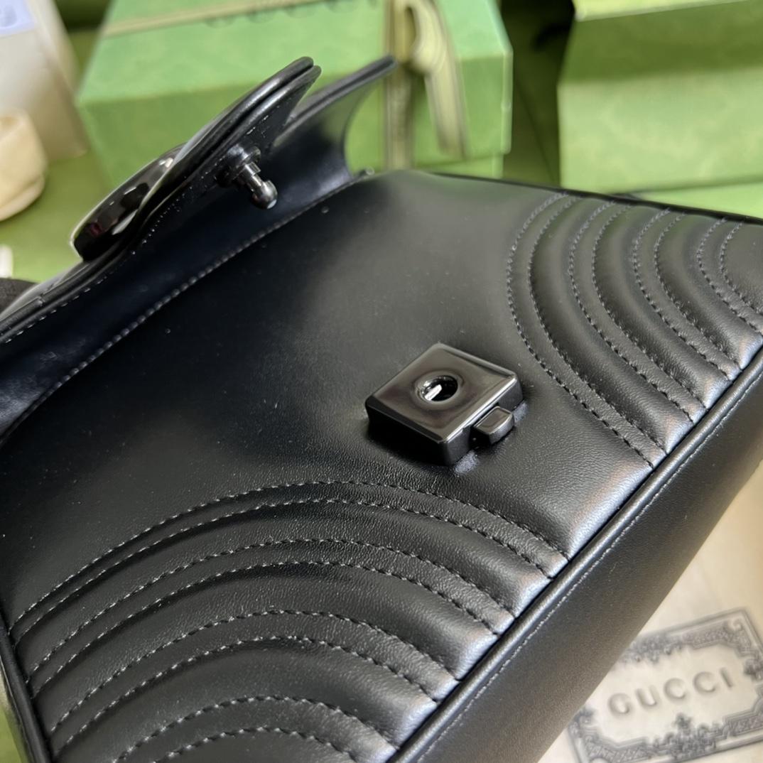 Gucci GG Marmont Mini Top Handle Bag(21-15..5-8cm) - DopestKickz